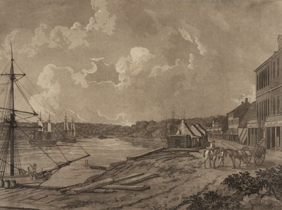 View of the Suburbs of the City of Washington (Georgetown Waterfront) by George Isham Parkyns